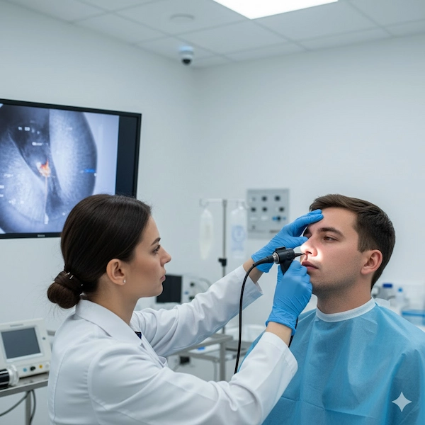 فحص الأنف بالمنظار