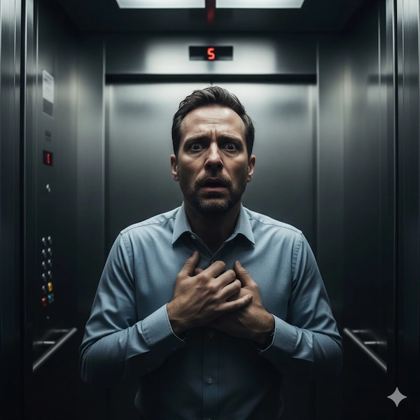 أعراض رهاب الاحتجاز