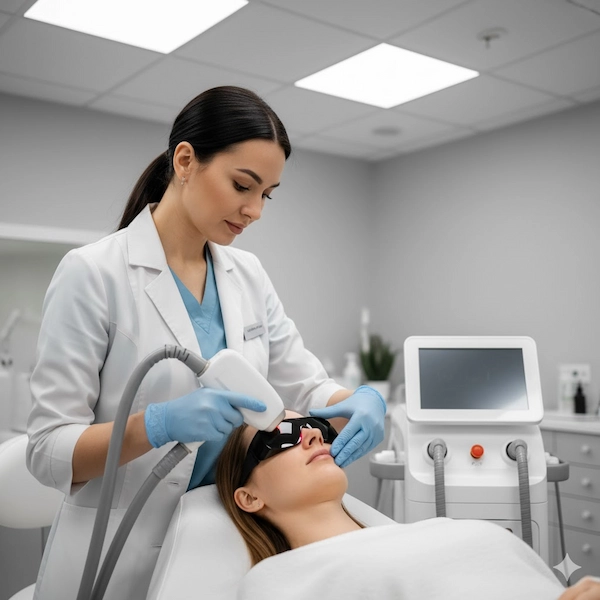 جلسة تقشير البشرة بالليزر