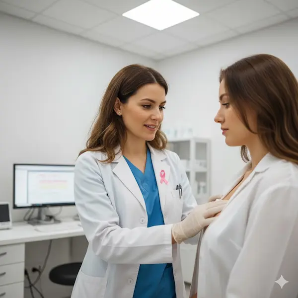 الفحص السريري للثدي