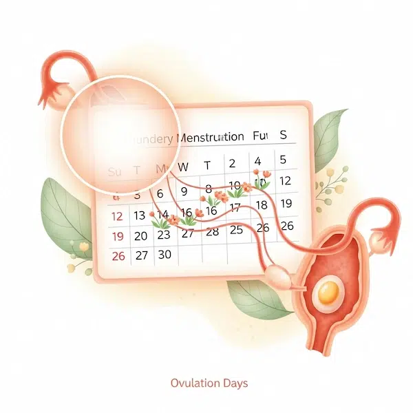 جدول ايام التبويض