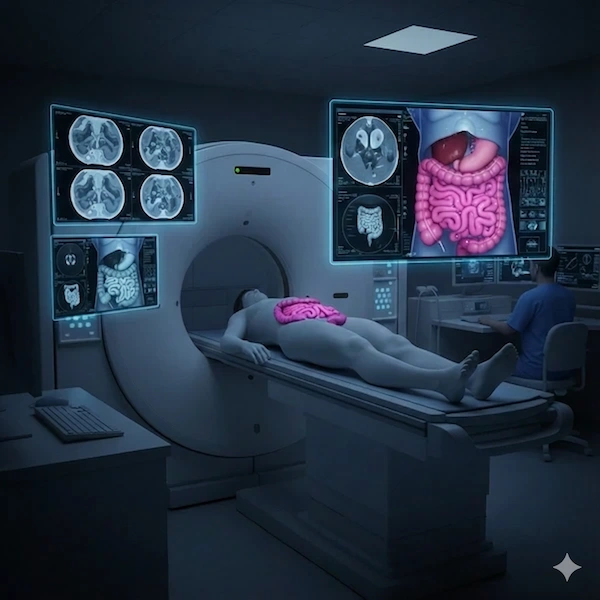 الأشعة المقطعية للأمعاء